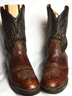 Women’s Brahma Two Tone Genuine Canadian Leather 6780 Cowboy Boots